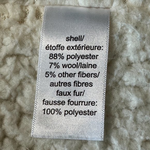 Maurices Wool Blend Open Vest - Size Large - Plaid Fleece Lined - Picture 7 of 10